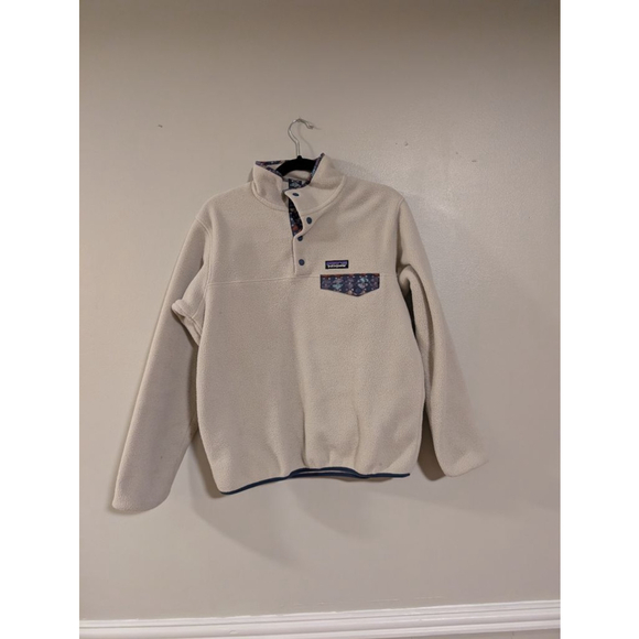 Patagonia Tops - Women's Patagonia Synchilla Fleece Sweatshirt S Beige Blue